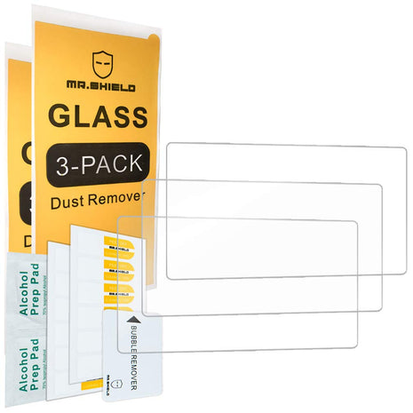Mr.Shield [3-PACK] Designed For Nintendo Switch Lite [Tempered Glass] Screen Protector [0.3mm Ultra Thin 9H Hardness 2.5D Round Edge] with Lifetime Replacement | Japan Glass with 9H Hardness