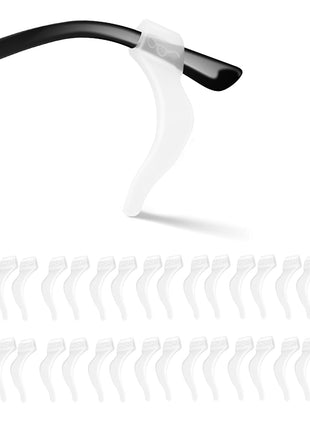 SMARTTOP Eyeglass Ear Grips -20 Pairs eye glasses ear grippers Anti-slip Holder, Silicone Ear Hook, eyeglasses ear grip Sleeve Retainer for Sports Glasses, Sunglasses Reading Glasses