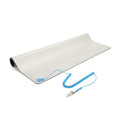 StarTech.com Anti-Static Mat - 25” x 27.5” Electrical Grounding Desk Pad - For Home or Work - Beige, TAA (M3013)