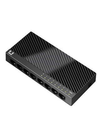 Netis ST3108C 8 Port 10/100Mbps Fast Ethernet Switch | Desktop Ethernet Splitter, Ethernet Hub, Plug and Play, Traffic Optimization Auto-Negotiation RJ45 Ports with Compact Design
