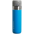 Stanley Quick Flip GO Water Bottle 24 oz | Push Button Lid | Leakproof and Packable for Travel and Sports | Insulated Stainless Steel | BPA-Free | Azure