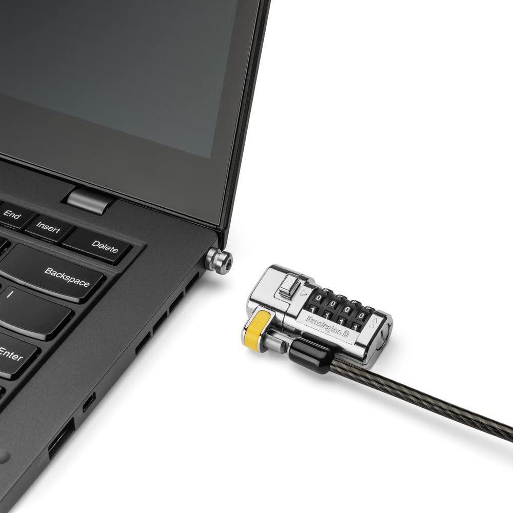Kensington ClickSafe Universal Combination Laptop Lock - Master Coded - Carbon Steel, Plastic - 5.91 ft - for Notebook
