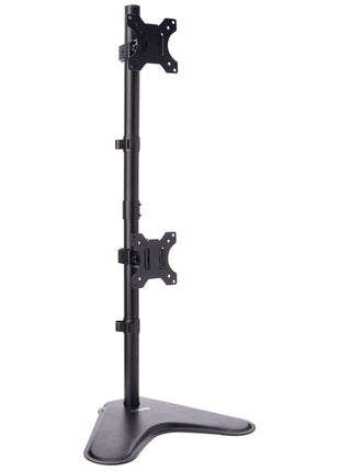 Fellowes 8044001 Professional Series Free-Standing Stacked Monitor Mount, Adjustable Computer Monitor Stand for 2 Monitors with Dual Monitor Arms, 32 Inch Monitor Capacity