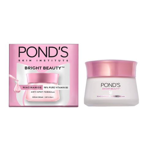 POND'S Bright Beauty Day Cream 35 g, Non-Oily, Mattifying Daily Face Moisturizer, SPF 15