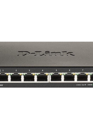 D-Link 8-Port Gigabit Smart Managed Ethernet Switch, L2,VLANs, QoS, IGMP Snooping, LAG, Sturdy Metal with Shielded Ports, Desktop, Fanless, Follows NDAA/TAA, Lifetime Product Coverage (DGS-1100-08V2)