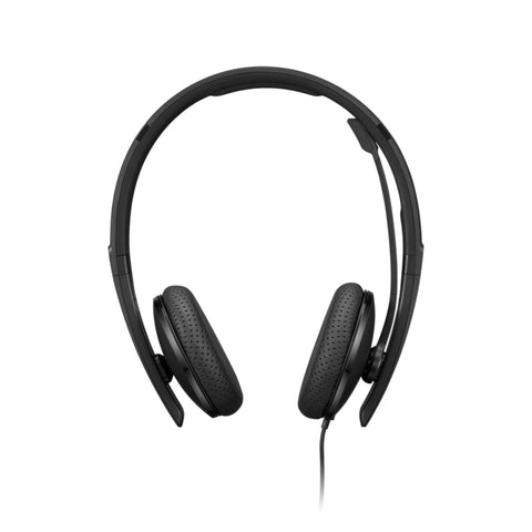 Lenovo Wired VoIP Headset (Teams) with EPOS BrainAdapt & ActiveGard, Microsoft Teams Certified, Zoom Compatible, USB-C Plug, All-Day Comfort, Noise Reduction, Hearing Protection, Lightweight Design