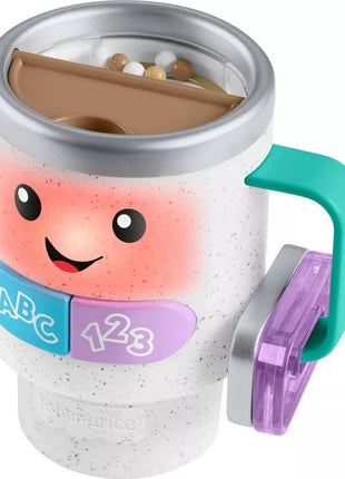 Fisher-Price Baby & Toddler Toy Laugh & Learn Coffee Mug Musical Activity with Lights & Educational Songs for Infants Ages 6+ Months | Pretend Cup, Educational Music & Lights, Busy Activities, Infants & Toddlers Ages 6+ Months
