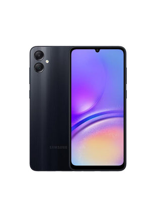 SAMSUNG Galaxy A05 (SM-A055M/DS), 128GB 4GB RAM, Dual SIM, Factory Unlocked GSM, International Version (Wall Charger Bundle) - (Black)