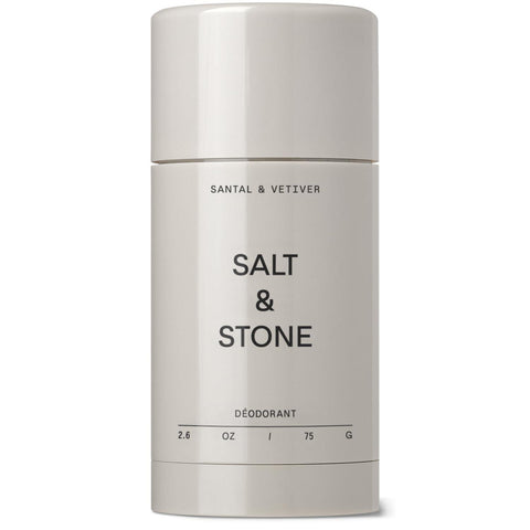 SALT & STONE Aluminum Free Deodorant | Extra Strength 48 Hour Protection for Women & Men | Made with Seaweed Extracts, Shea Butter & Prebiotics (Santal & Vetiver)
