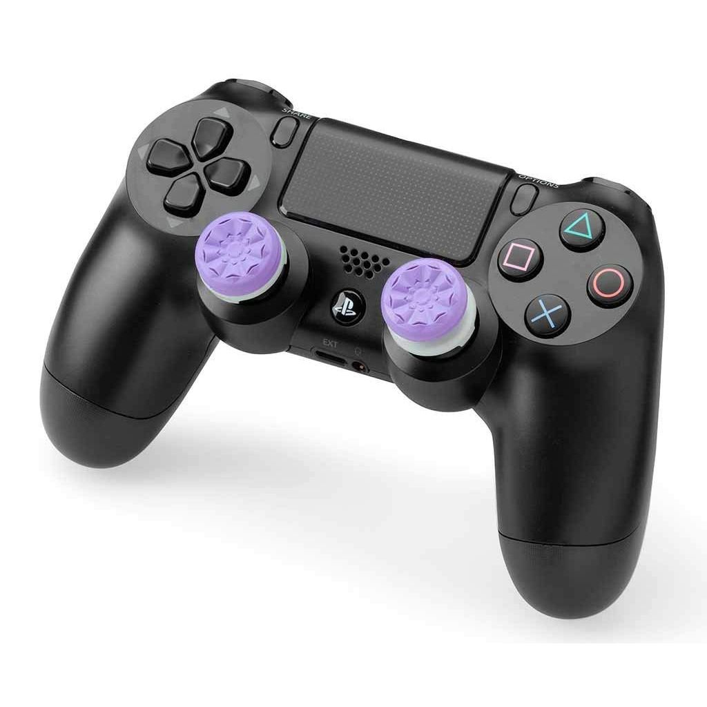 KontrolFreek FPS Freek Galaxy Purple for PlayStation 4 (PS4) and PlayStation 5 (PS5) | Performance Thumbsticks | 1 High-Rise, 1 Mid-Rise | Purple