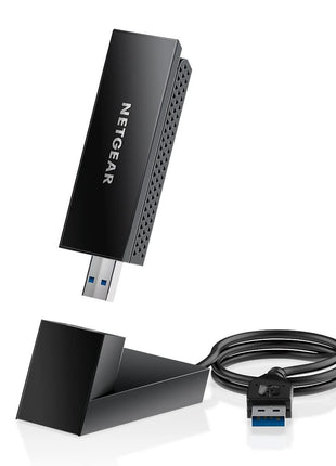 NETGEAR Nighthawk WiFi 6E USB 3.0 Adapter (A8000) - AXE3000 Tri-Band Wireless Gigabit Speed (Up to 3Gbps) - New 6GHz Band – Works with Any WiFi 6 or 6E Router Or Mesh System - for Windows PC