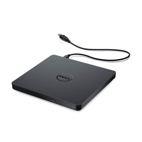 Dell External USB Slim DVD RW Drive DW316, Plug and Play, Black | CyberLink Media Suite 12, 8 Watt, Windows 11 or below