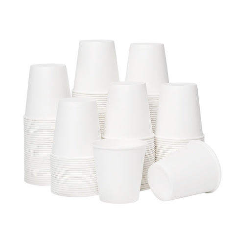RACETOP [100 Pack] 3 oz Bathroom Paper Cups, Disposable Paper Cups, Mouthwash Cups, Paper Coffee Cups, Ideal for Bathroom