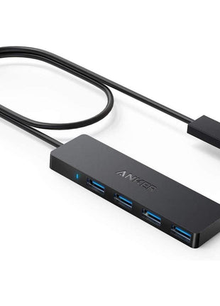 Anker USB Hub 4 Ports, Multiple USB 3.0 Hub, USB Splitter for Laptop, Extender for A Port Laptop, PC, Desktop and More [Charging Not Supported](2ft USB-A)