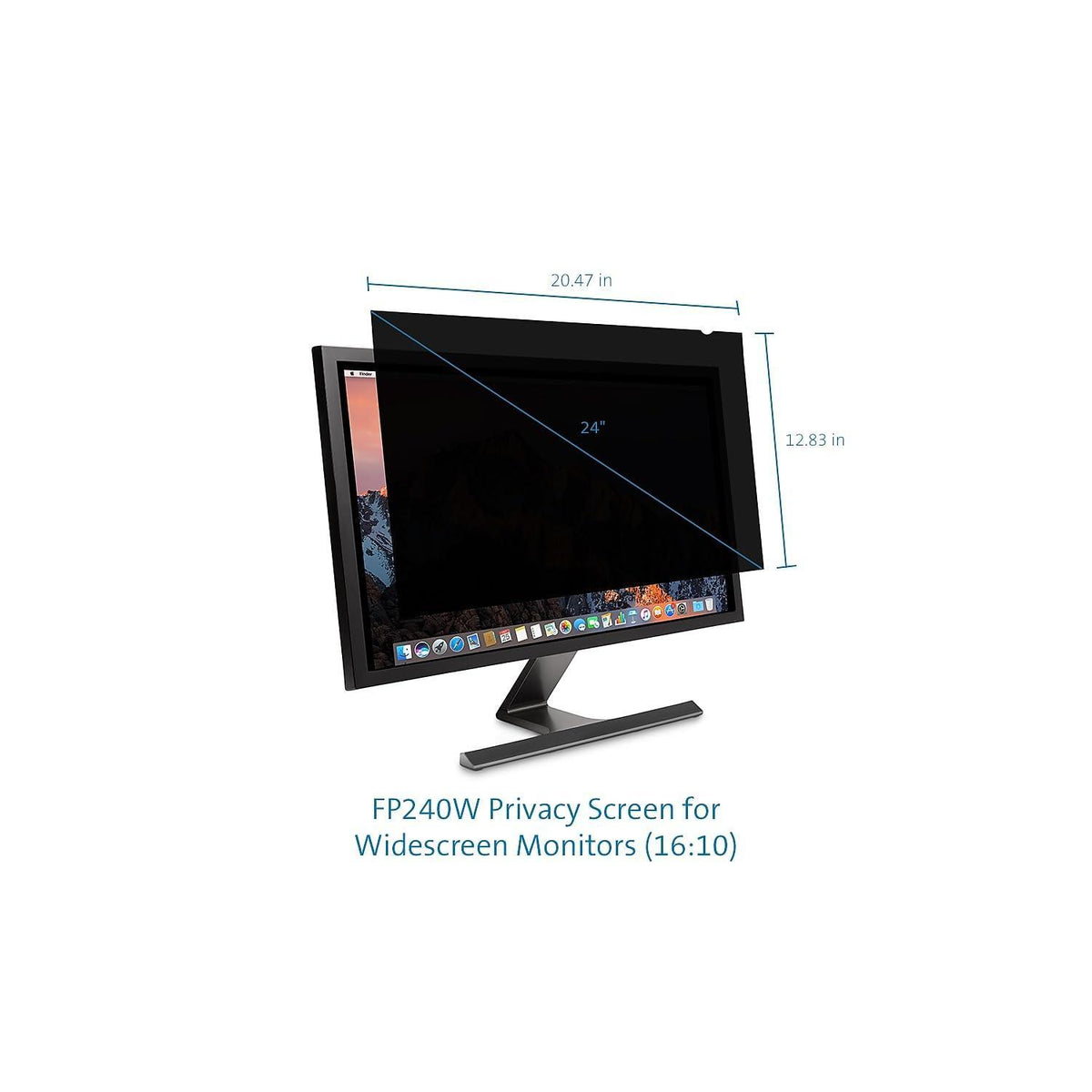 Kensington FP240W Privacy Screen for 24" 16:10 Aspect Ratio Widescreen Monitors (K52794WW)