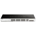 D-Link 28-Port Gigabit Smart Managed Switch | 24 GbE + 4 SFP Combo Ports | L2+ | VLANs | Cable Diagnostics | Web UI | Rackmount | Fanless | NDAA Compliant | Lifetime Warranty (DGS-1210-28)