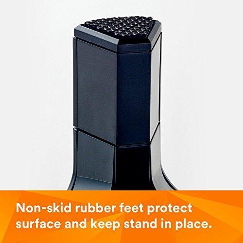 3M Adjustable Monitor Stand for Monitors and Laptops, Three Leg Segments Simply Adjust Height from 1.7" to 5.5", Holds up to 20 lbs, 13.6 in Clearance Between Legs for Storage, Black (MS85B)