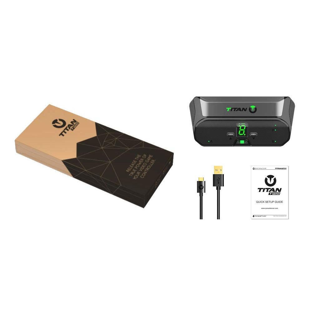 Titan Two Device NEW Model [Programmable Scripts, Macros, Mods, Remapping, Keyboard, Mouse] Advanced Crossover Gaming Adapter and Converter for PlayStation 4 PS3 Xbox One 360 Nintendo Switch