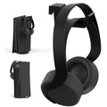 NexiGo PS5 Headphone Holder, [Minimalist Design] Mini Headphone Hanger with Supporting Bar, for Sony PlayStation 5 Gaming Headset, Black