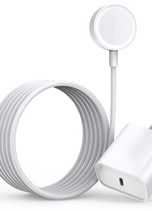 Fast Charger for Apple Watch Charger, USB C 20W iPhone Watch Charger Plug Adapter & Long 6.6FT iWatch Portable Wireless Fast Charging Cable Cord Compatible with Apple Watch Series 9/8/7/SE/6/5/4/3/2/1