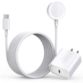 Fast Charger for Apple Watch Charger, USB C 20W iPhone Watch Charger Plug Adapter & Long 6.6FT iWatch Portable Wireless Fast Charging Cable Cord Compatible with Apple Watch Series 9/8/7/SE/6/5/4/3/2/1