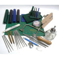 Wax Working Model Making Wax Carving Jewelry Work Kit Pen Wax File Knife Handle with Blade Saw Frame Loupe Bench Pin