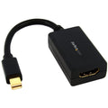 StarTech.com Mini DisplayPort To HDMI Adapter - 1080p - Mini DP To HDMI Monitor/Display/TV - Passive mDP 1.2 to HDMI Adapter Dongle Video Converter - Upgraded Version Is MDP2HDEC (MDP2HDMI),Black