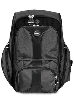 Wholesale CASE of 5 - Kensington Contour Computer Backpack-Contour Computer Backpack, 15-3/4 inchx9 inchx19-1/2 inch, Black