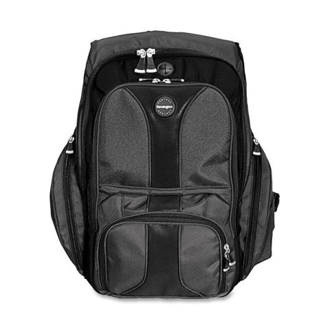 Wholesale CASE of 5 - Kensington Contour Computer Backpack-Contour Computer Backpack, 15-3/4"x9"x19-1/2", Black