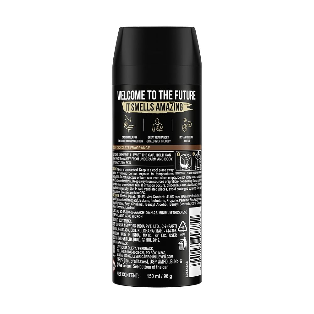 AXE Dark Temptation Men's Deodorant Spray | 150 Ml | Long Lasting Deodorant For Men With An Irresistible Scent