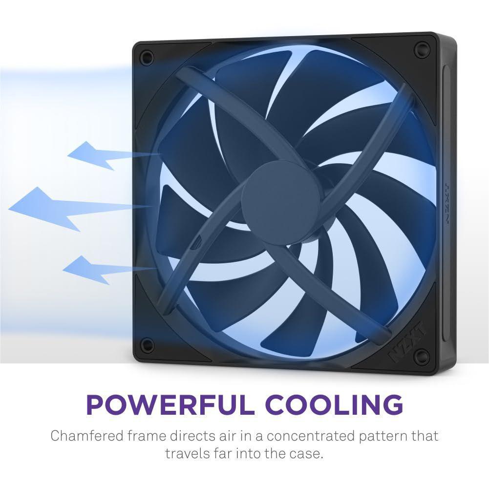 F140Q - 140mm Quiet Airflow Fans - Single - Black