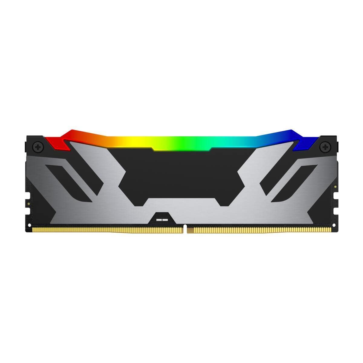 Kingston Fury Renegade Black RGB XMP 96GB 6400MT/s DDR5 CL32 DIMM Desktop Gaming Memory (Kit of 2) - KF564C32RSAK2-96
