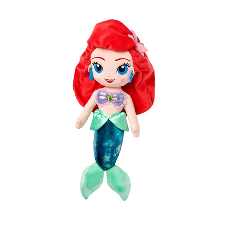 Disney Store Official Ariel Princess Plush Doll (from The Little Mermaid) - Soft Plushy with Embroidered Features - Princess Toys for Girls - Disney Dolls & Stuffed Animals - 14 Inches