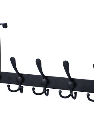 Over The Door Hooks,Coat Rack for Hanging Clothes Hat Towel (Heavy Duty Black 1pcs) ...