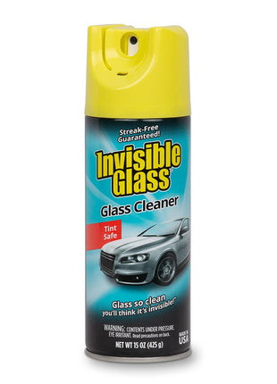 Invisible Glass 91163 Premium Aerosol Glass Cleaner Spray for Car Windshields and Windows, Automotive and Home Window Cleaner, Streak-Free, Ammonia-Free, Tint-Safe – 15 oz