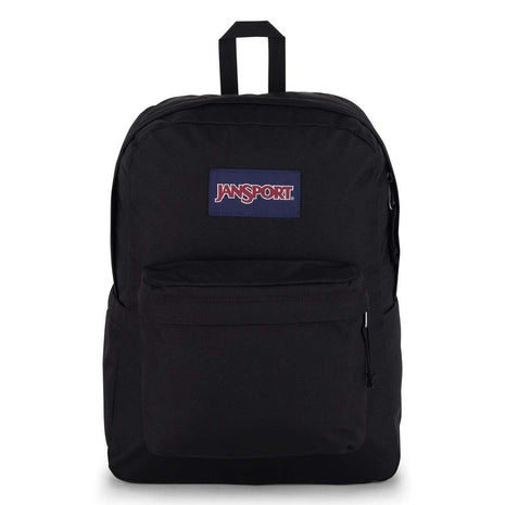 JanSport SuperBreak Plus Backpack with Padded 15-inch Laptop Sleeve and Integrated Bottle Pocket - Spacious and Durable Daypack for Work and Travel - Black