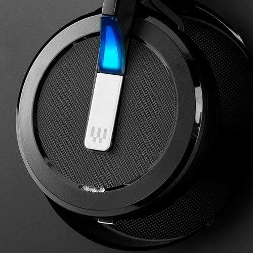 Sennheiser SDW 5016 (507016) Single-Sided Wireless DECT Headset for Desk Phone Softphone/PC& Mobile Phone Connection Dual Microphone Ultra Noise-Canceling, Black, 3 inches
