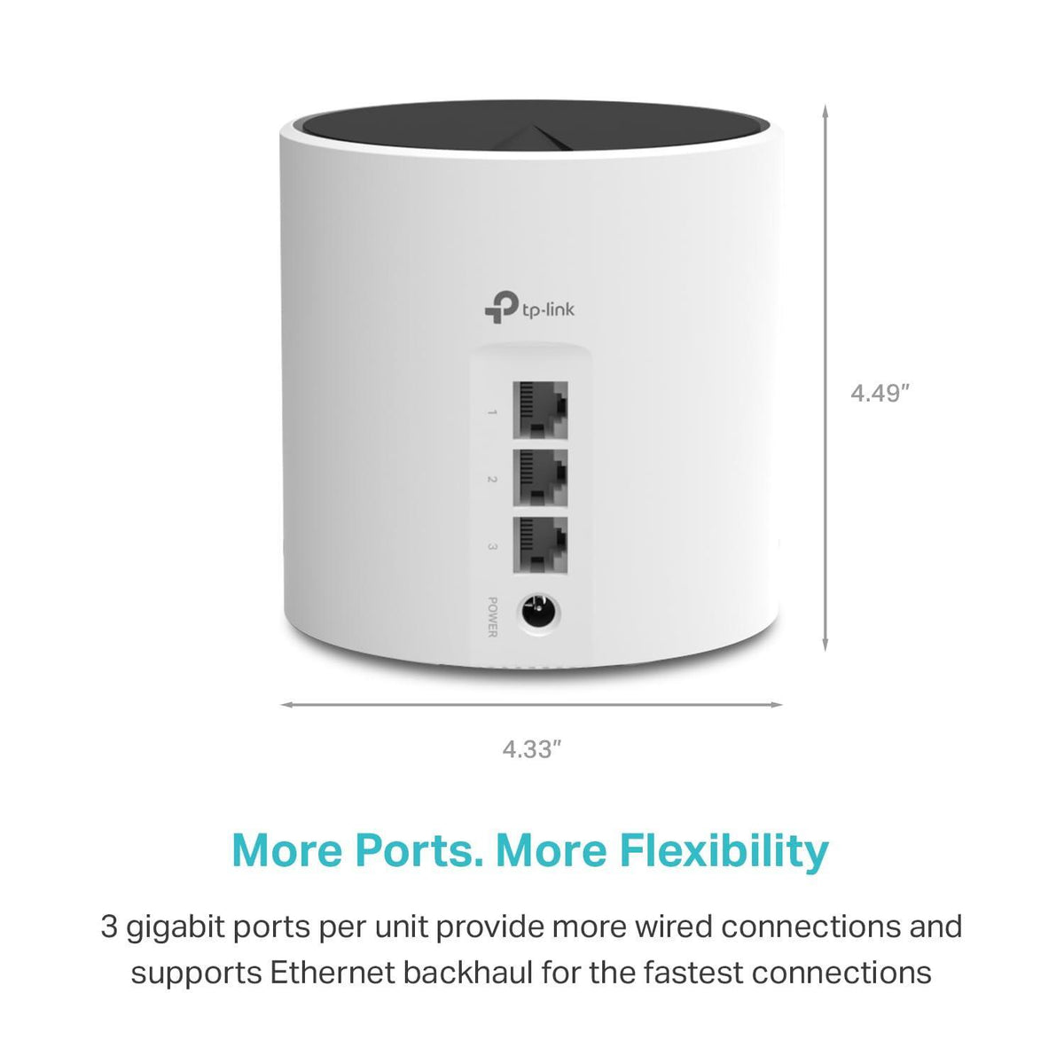 TP-Link Deco X55 AX3000 WiFi 6 Mesh System - Covers up to 4500 Sq.Ft, Replaces Wireless Router and Extender, 3 Gigabit Ports per Unit, Supports Ethernet Backhaul, Deco X55(2-Pack)
