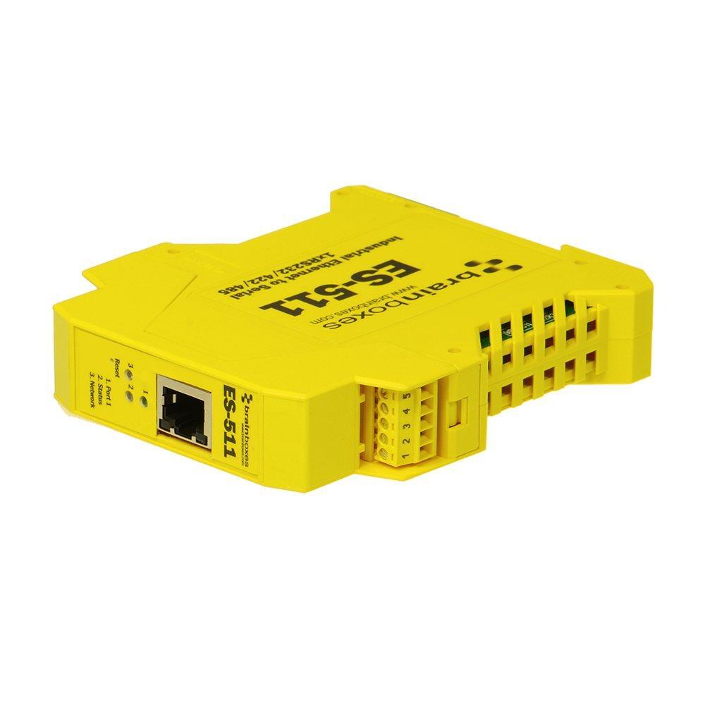 Brainboxes Device Server - 10Mb LAN, 100Mb LAN, RS-232, RS-422, RS-485 (ES-511)