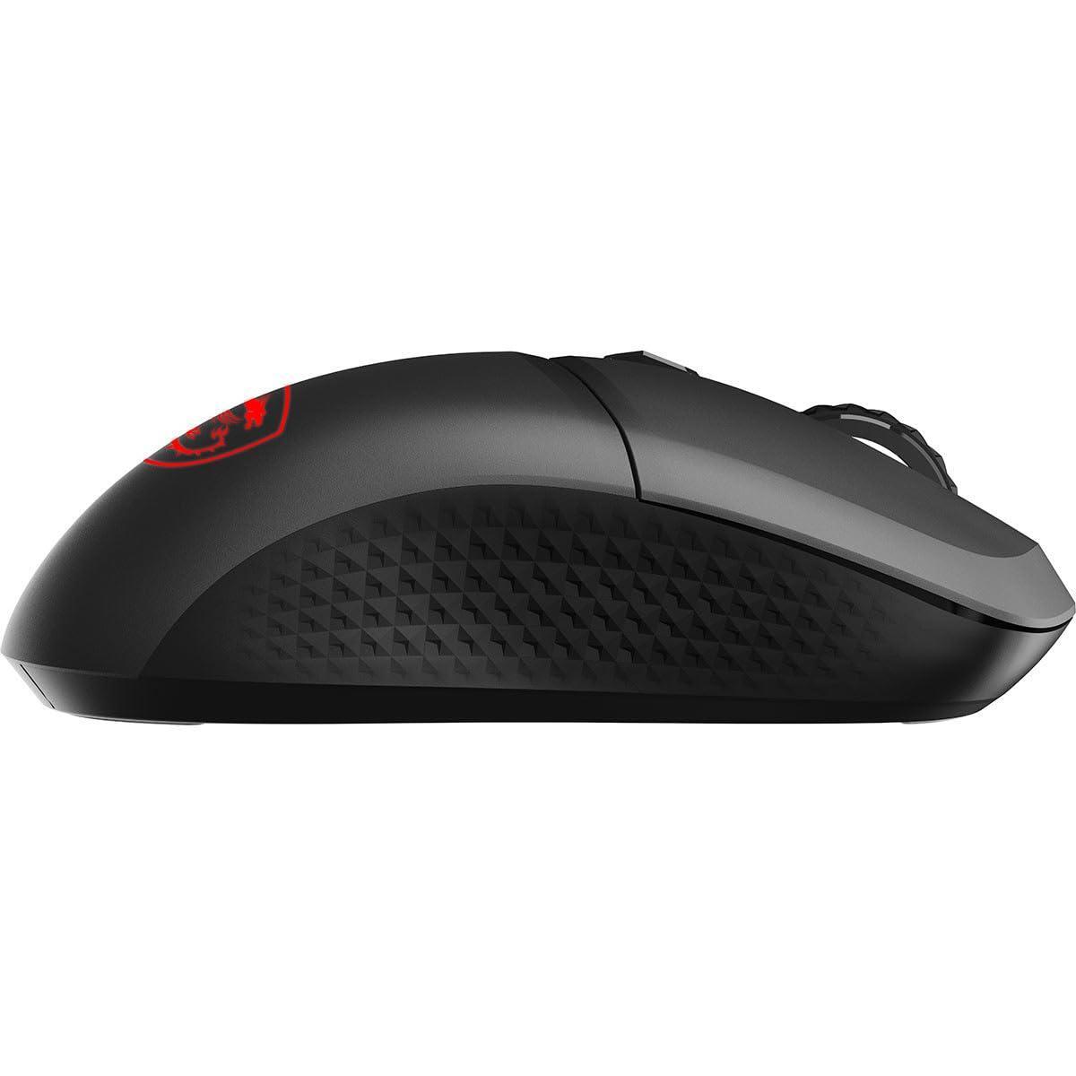 MSI Versa 300 W Gaming Mouse, 8000 DPI, 30M+ Clicks Kailh Switch, Optical Sensor, Ergonomic Ambitextrous Hand Design, RGB Light
