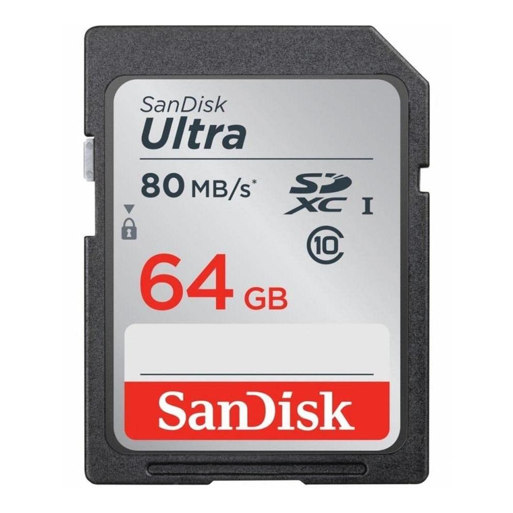 SanDisk Ultra 64GB Class 10 SDXC UHS-I Memory Card up to 80MB/s (SDSDUNC-064G-GN6IN)