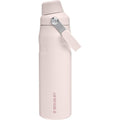 Stanley IceFlow Fast Flow Water Bottle 24 oz | Angled Spout Lid | Lightweight and Leakproof for Travel and Sports | Insulated Stainless Steel | BPA-Free | Rose Quartz