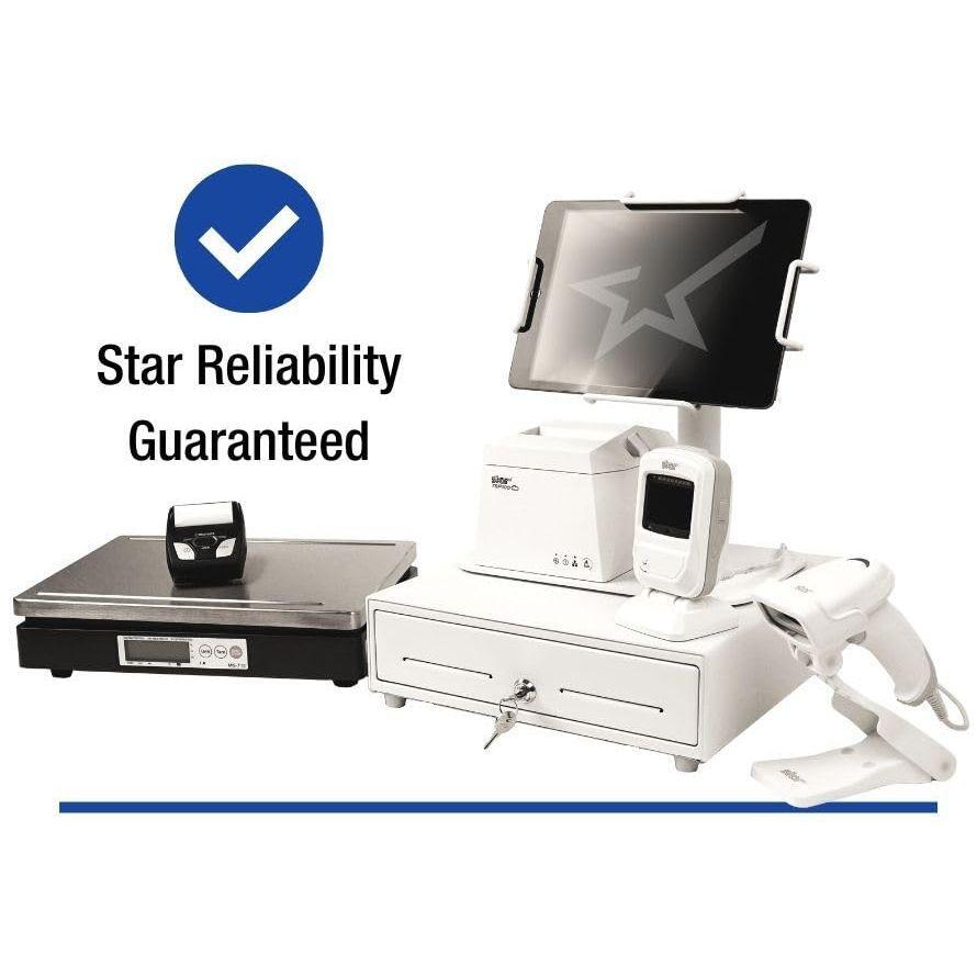 Star Micronics TSP143IVUE USB/Ethernet (LAN) Thermal Receipt Printer with Android Open Accessory (AOA), CloudPRNT, Cutter, and Internal Power Supply - Gray