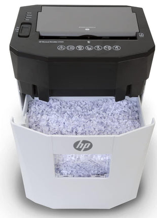 HP - Paper Shredder Micro Cut, 80-Sheet Auto Feed, Shreds Credit Cards & Staples, Heavy Duty Paper Shredder for Home Use with 3.8 Gallon Basket