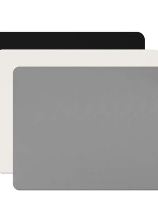 Gartful 3Pack Silicone Sheet for Crafts, Resin Jewelry Casting Molds Mat, Food Grade Silicone Placemat, Multipurpose Table Protector, Nonstick Nonskid Heat-Resistant, Black&Gray&Beige (15.7x11.8inch)