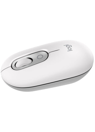 Logitech POP Mouse, Compact and Portable Wireless Bluetooth Mouse with Programmable Buttons and Quiet Clicks, Easy-Switch Between up to 3 Devices, Laptop, Tablet, PC - Off-White