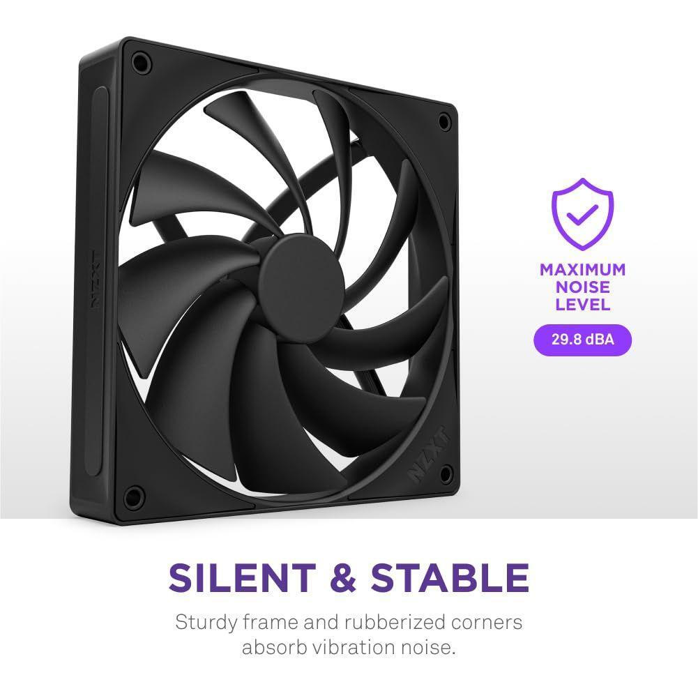 F140Q - 140mm Quiet Airflow Fans - Single - Black