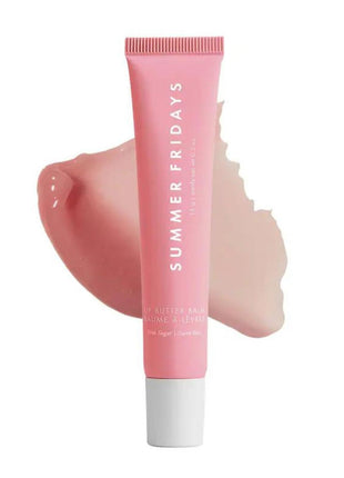 Summer Fridays Tinted Lip Butter Balm - Conditioning Vegan Lip Balm for Instant Moisture, Shine & Hydration - Sheer-Tinted, Soothing Skincare - Pink Sugar (.5 Oz)