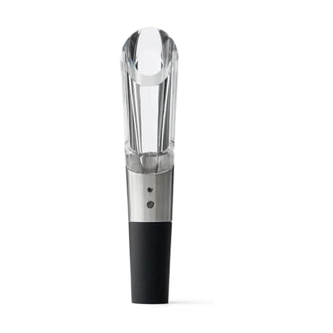 Rabbit W6127 Wine Aerator and Pourer, Clear and Stainless Steel Design, Easy to Use for Enhancing Wine Flavor and Smooth Pouring