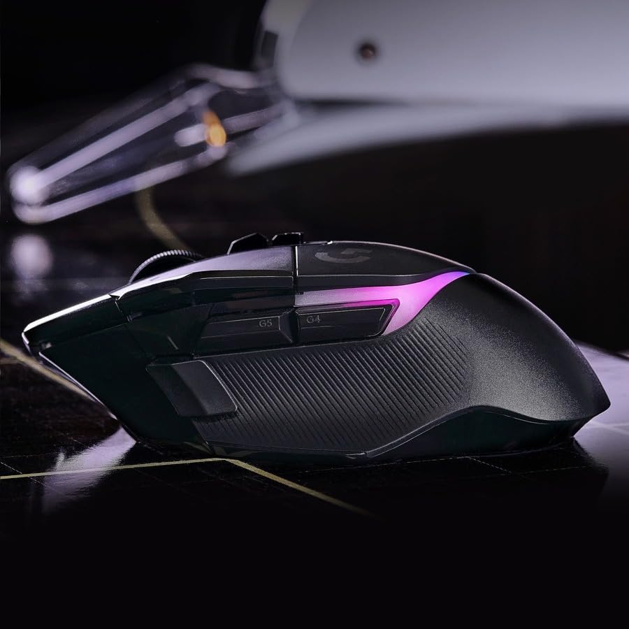 Logitech G502 X Plus Wireless Gaming Mouse - LIGHTSPEED Optical, LIGHTFORCE Switches, LIGHTSYNC RGB, HERO 25K Sensor for PC/Mac - Black